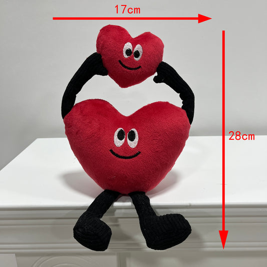 Valentine's - Plush lovely heart decoration