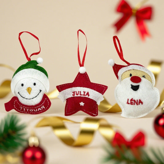 These Custom Felt Christmas Ornaments Are the Coziest Addition to Your Holiday Decor