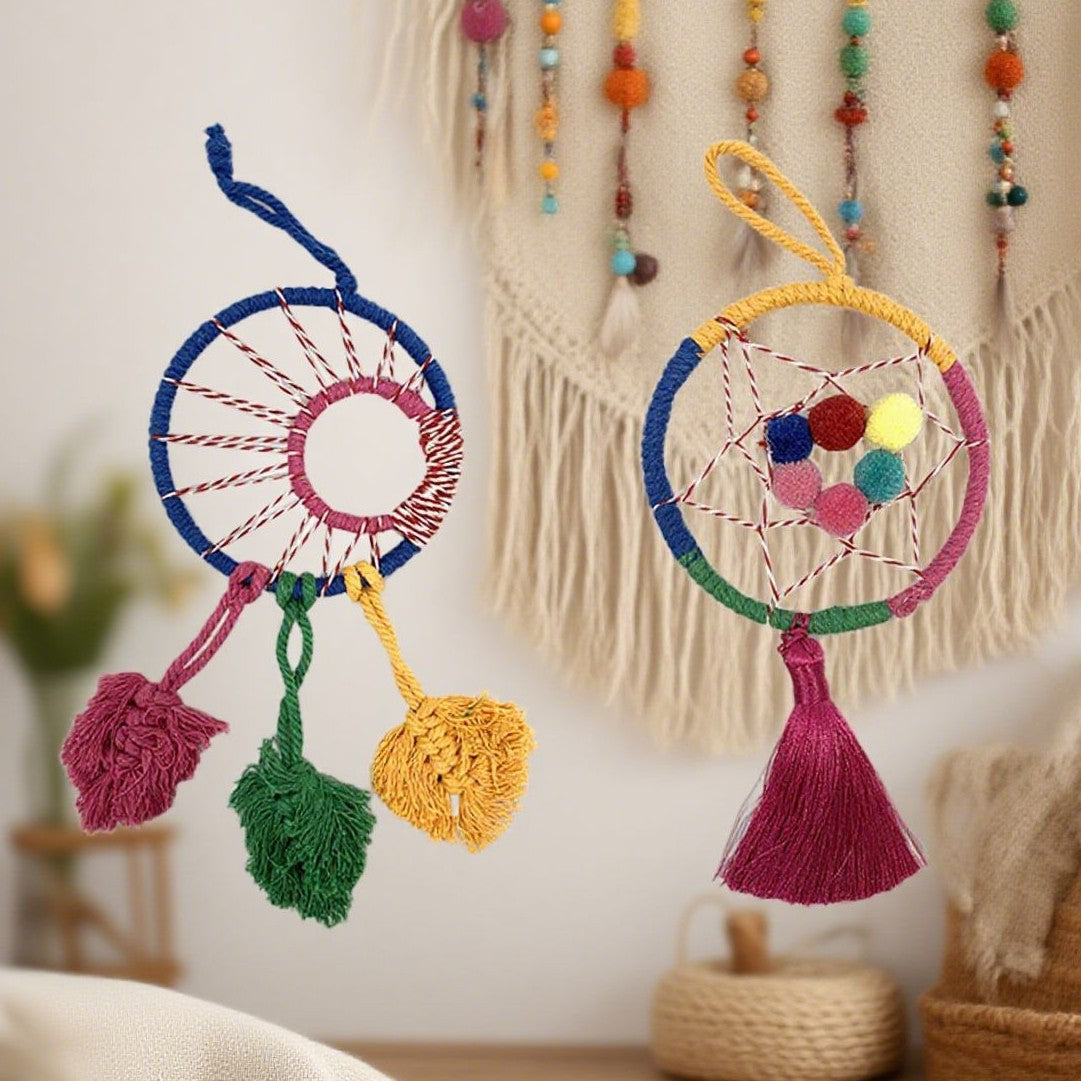 Dreamcatcher Colorful Festival Atmosphere Decoration Gift Pendant Home Weaving Ethnic Creativity