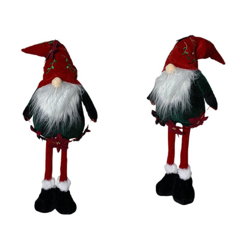 Christmas Doll Faceless Doll Window Display White Bearded Old Man