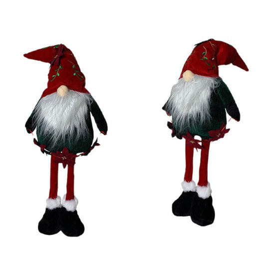 Christmas Doll Faceless Doll Window Display White Bearded Old Man