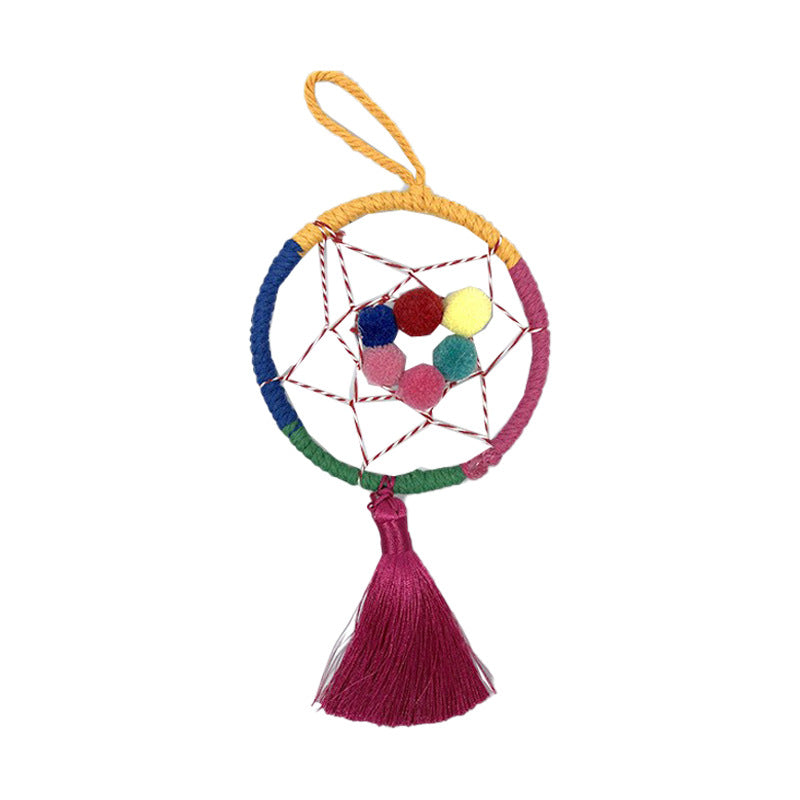 Dreamcatcher Colorful Festival Atmosphere Decoration Gift Pendant Home Weaving Ethnic Creativity