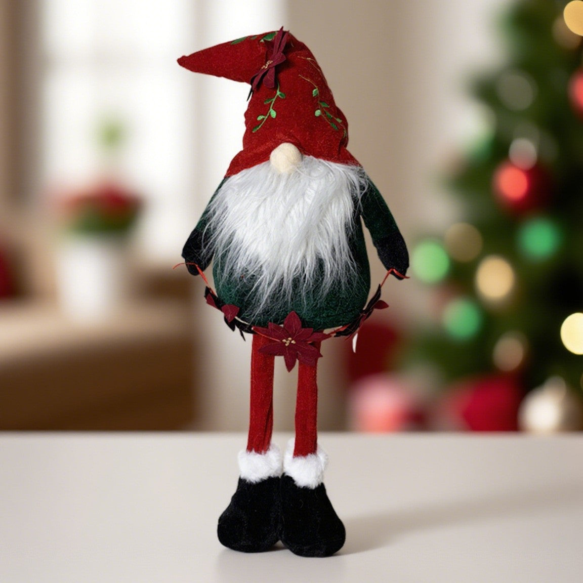 Christmas Doll Faceless Doll Window Display White Bearded Old Man