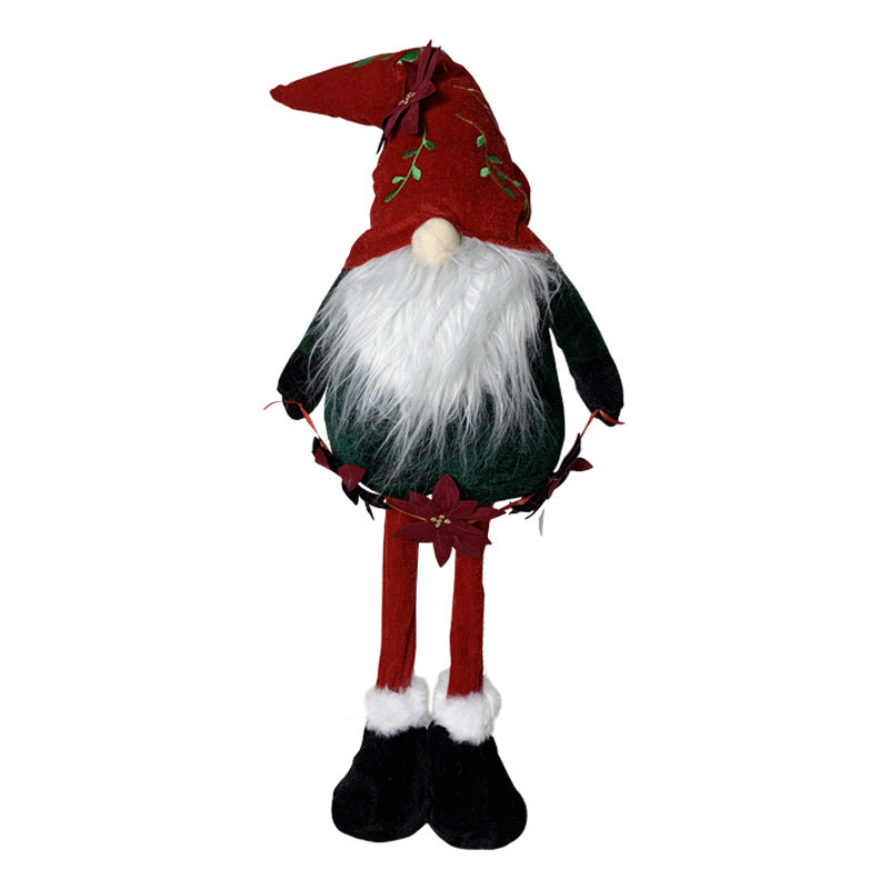 Christmas Doll Faceless Doll Window Display White Bearded Old Man